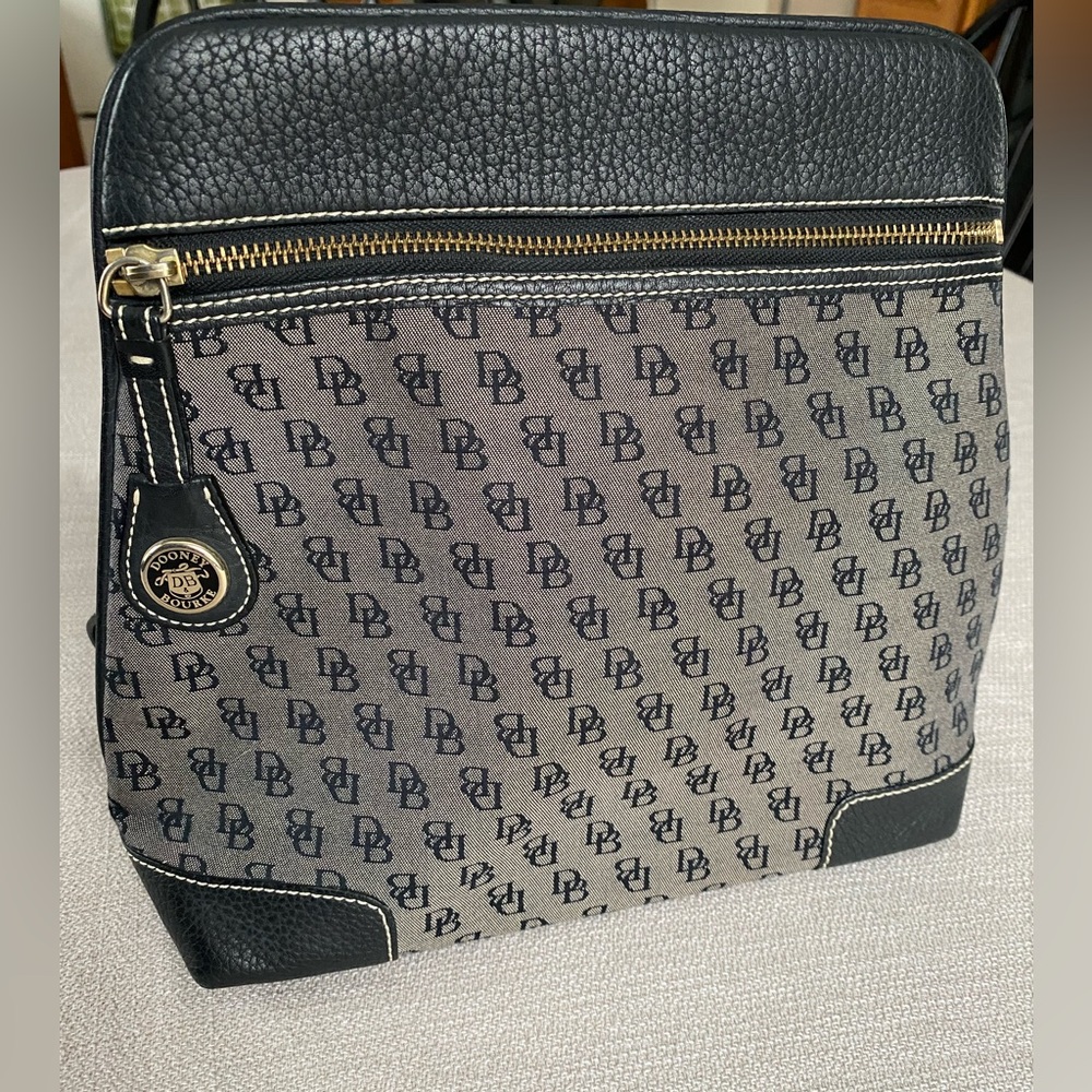 Dooney & Bourne Signature Backpack, Medium Sized, Black & Gray
